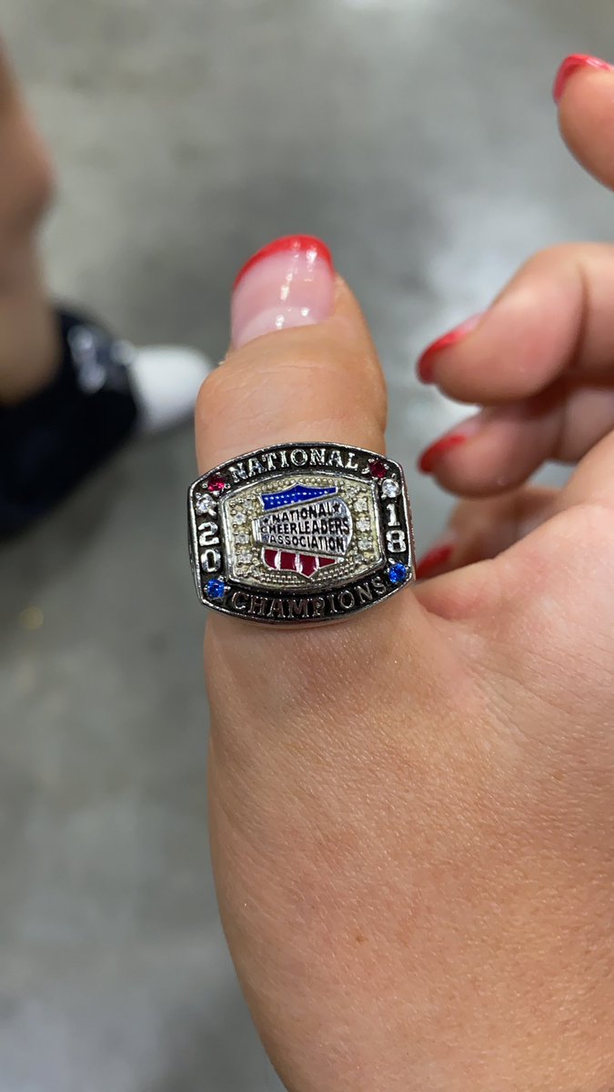 If you’re at SPIRIT OF HOPE and happen to come across a 2018 NCA RING, PLEASE TEXT ME ASAP. 

This is basically what it looks like.