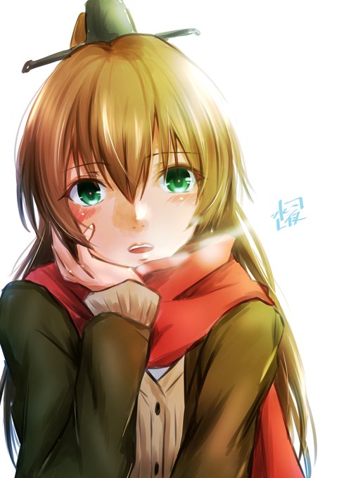 #艦これ版深夜の真剣お絵描き60分一本勝負
#艦これ版真剣お絵描き60分一本勝負_20220116
#熊野

冬熊野はマフラー装備ですわ! 