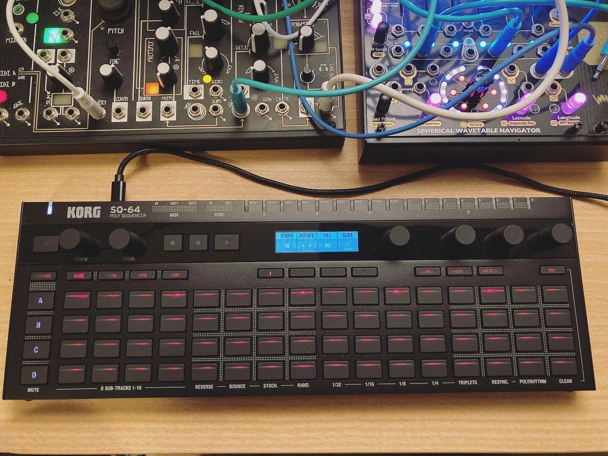 tatchan8's tweet photo. My new gear!!
#korg #sq64 #korgsq64 #polysequencer #sequencer #sequencerpolyphonique https://t.co/KD4jGn8jaf