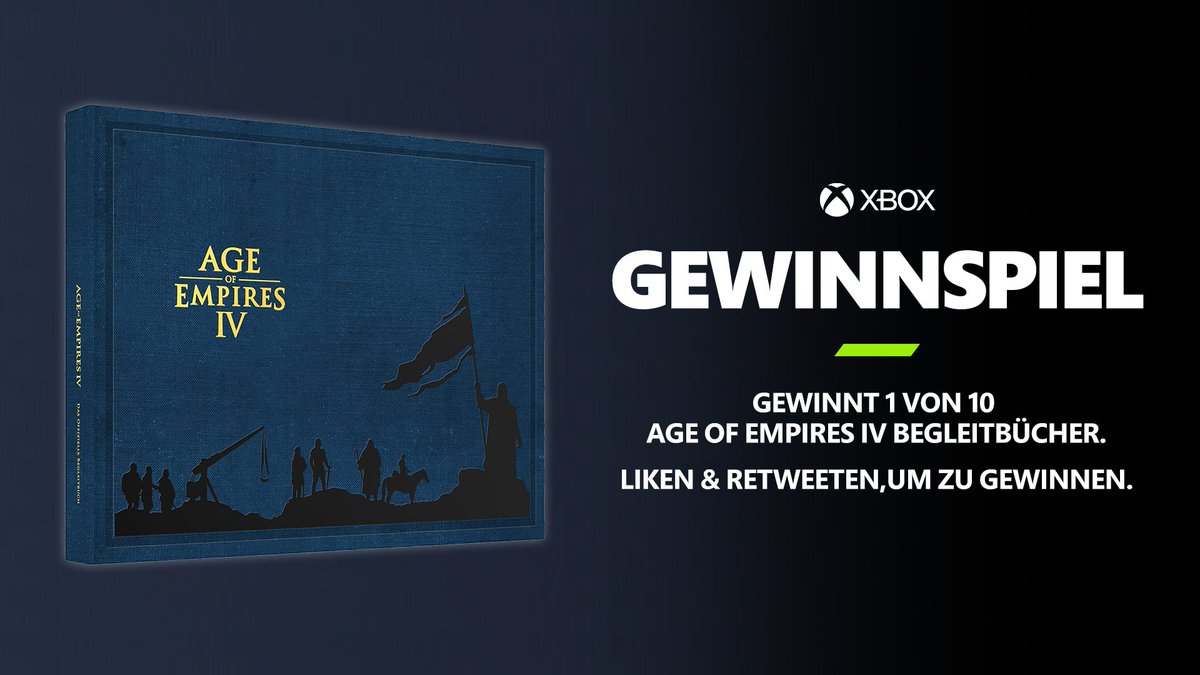 GamePassDACH's tweet photo. Wololo…

Wir verlosen 10 x  Age of Empires IV - Das offizielle Begleitbuch!

So macht ihr mit:
1. @PCGamePass_DACH folgen ✅
2. Tweet liken + RT ❤🔁

Teilnahmebedingungen 👉https://t.co/DzRsgmWXEY https://t.co/3nkojTQ6xT