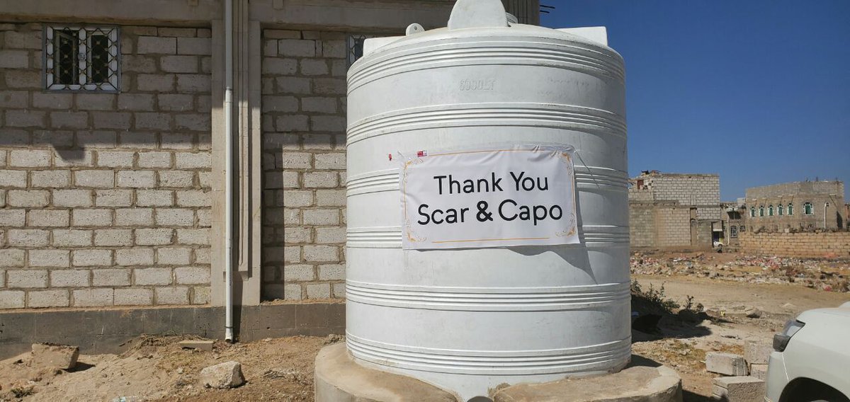 scar_crypto's tweet photo. Just finished our first water tank campaign with @IAMLLUCIANA. These water tanks, spread across 5 districts, are larger than the ones @UNICEF are providing with their multi-million dollar budgets. And they'll be full all-year-round in this famine stricken country (1/4) https://t.co/70xd0qozF8