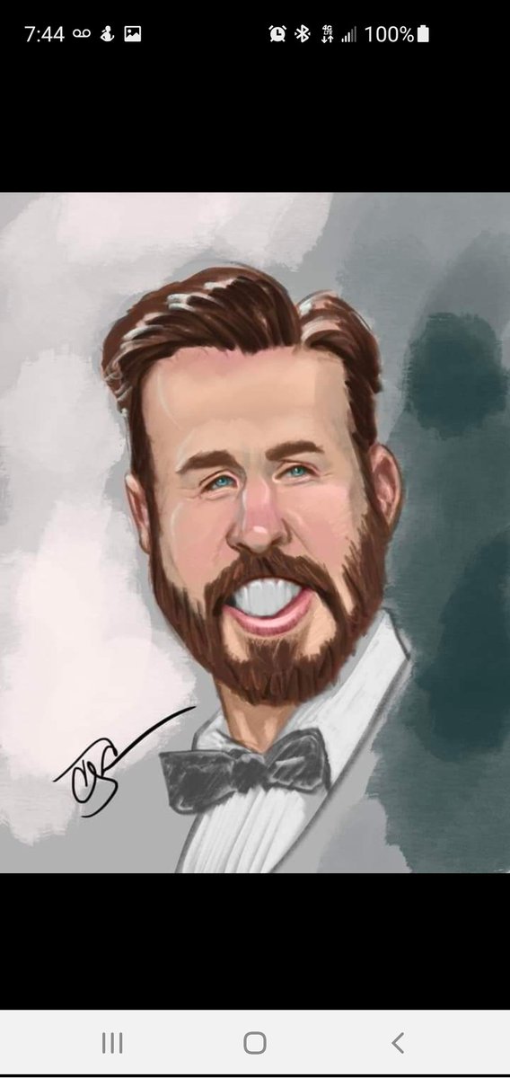 Smore72's tweet photo. @ChrisEvans My coworker, the art teacher, drew this for #caricatureresolution2022. I think it turned out beautifully! https://t.co/qjFdBBEQBq