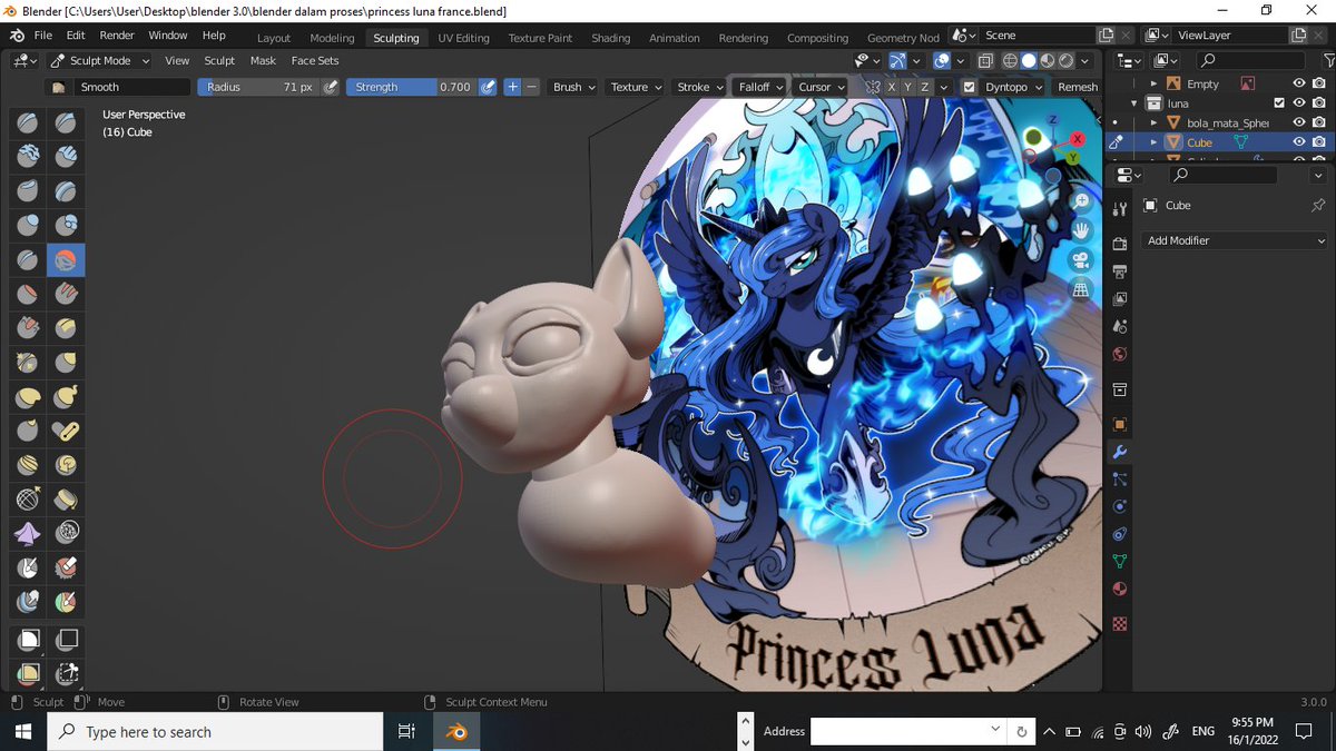 irsyadblender3d's tweet photo. welp i tried my best to make this o3o
its for my friend Dormind :000
https://t.co/hXiZPyjB80
#mlpblender #princessluna #mlp3d https://t.co/te6w4ZTUno