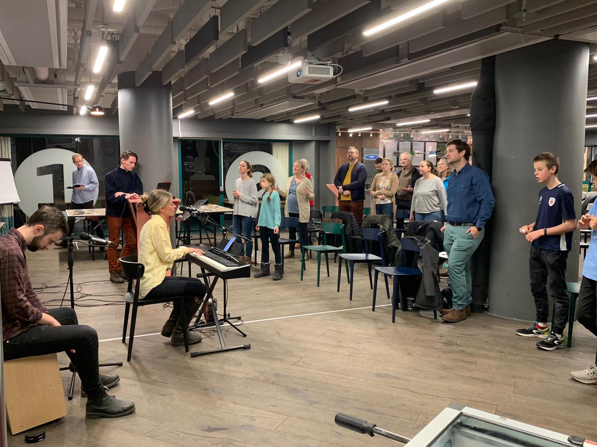 Today we launched a monthly Swedish language service. 20+ people &amp; God's Holy Spirit. A wonderful time in prayer &amp; worship.