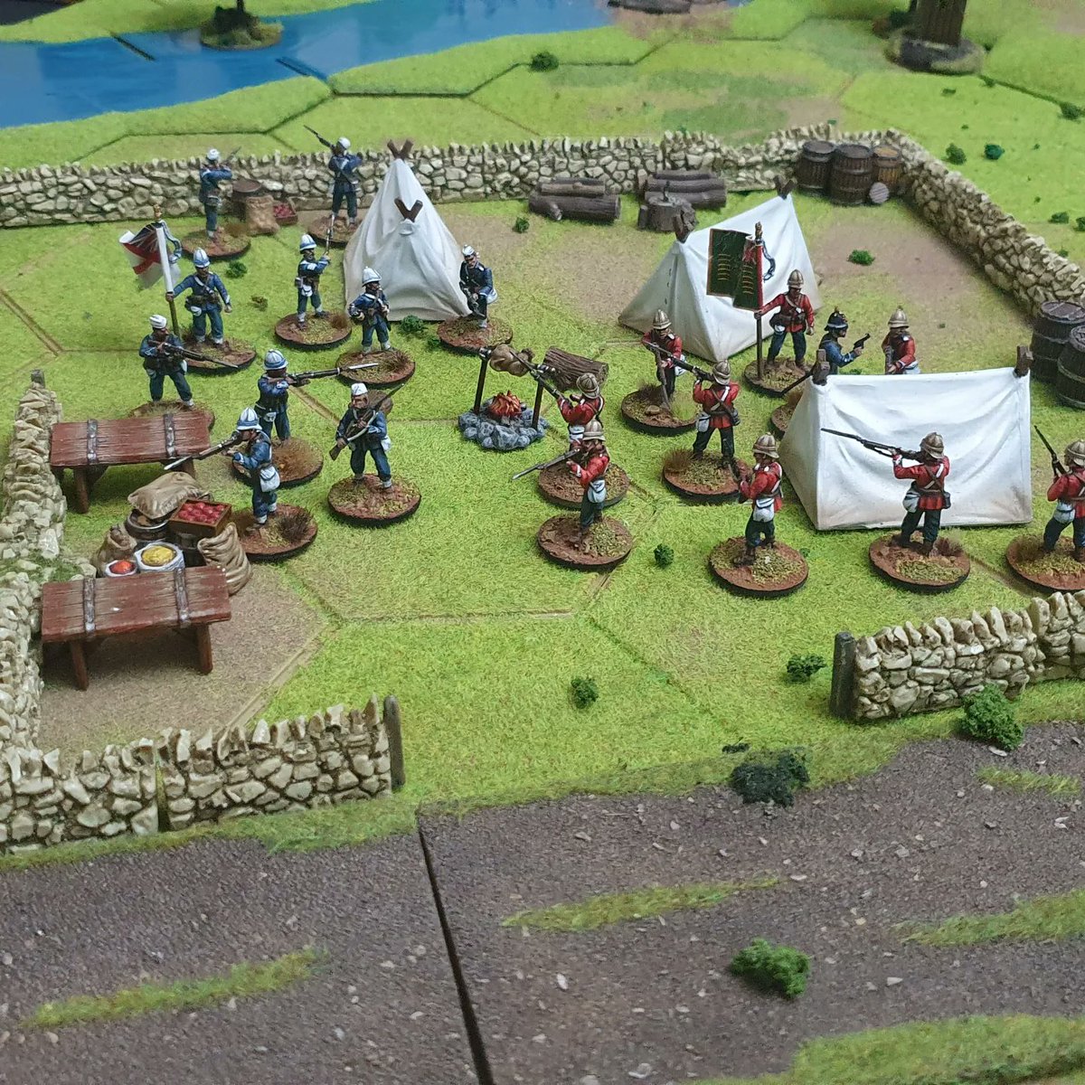A British outpost !! .... little do they know whats coming !? 🙁