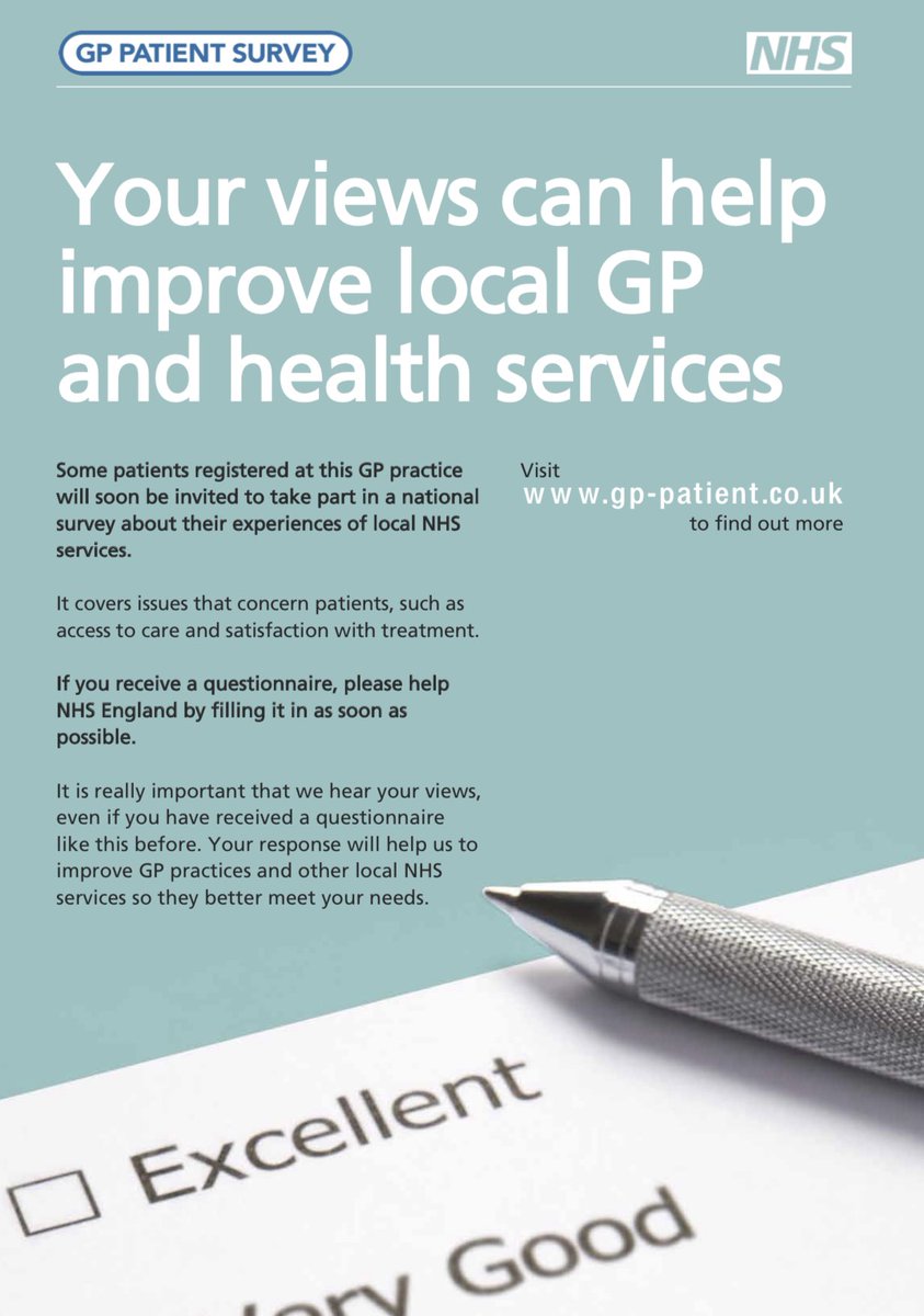 The national GP patient survey has started &amp; will run until March. If you receive 1 pls complete it. If you are registered with any of our <a href="/NHS_ELFT/">East London NHS Foundation Trust (ELFT)</a> practices whilst we obtain your views via our real-time survey, we would be super grateful if you could complete this one too 💙