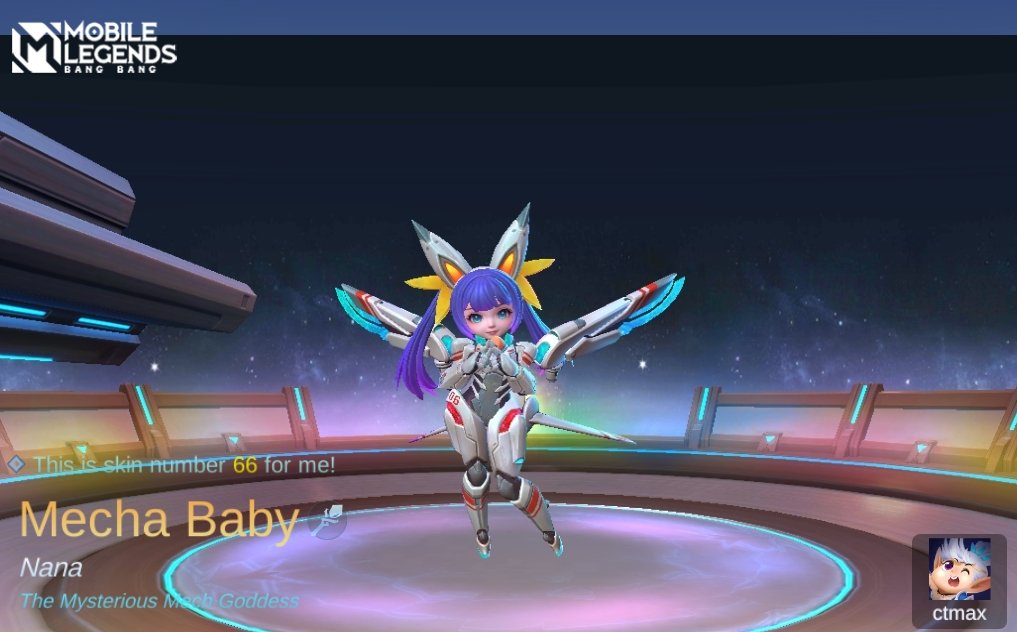 JoyCtmax's tweet photo. I just obtained a new skin Mecha Baby in Mobile Legends: Bang Bang! Let's face off against the world's best MOBA players together! 
https://t.co/2zEWjSwssx https://t.co/kooF8f6QoS