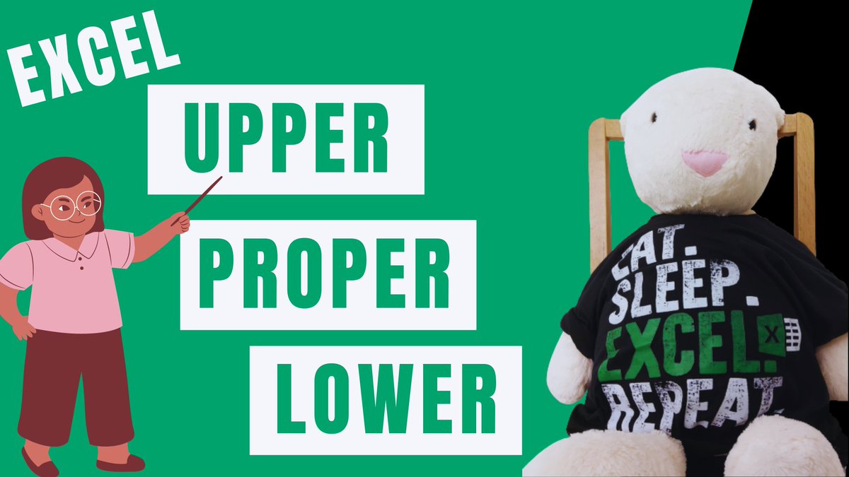 excel_steady's tweet image. Convert letter case in Excel using the Proper Function but realized the apostrophe s ('s) has been converted to upper case. Find out the imperfections of the Proper Function of Excel in this video and the work around. #Excel #ExcelTutorial #ProperFunction
youtu.be/7Fps07lvwfw