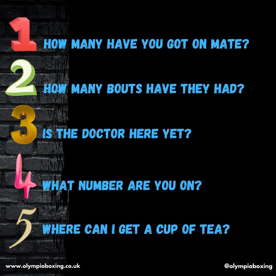 Wayne_Smith85's tweet image. Boxing Coaches am I right or am I right🤷🏻‍♂️🤣🤣

What other ones can you think of?

A bit of Sunday fun🥊

#boxingcoach #boxingcoaching #boxingtrainer #boxingtraining #boxingfitness #boxingworkout #boxfit #boxinginschools #boxing #boxers #funny #community #doorstepsport