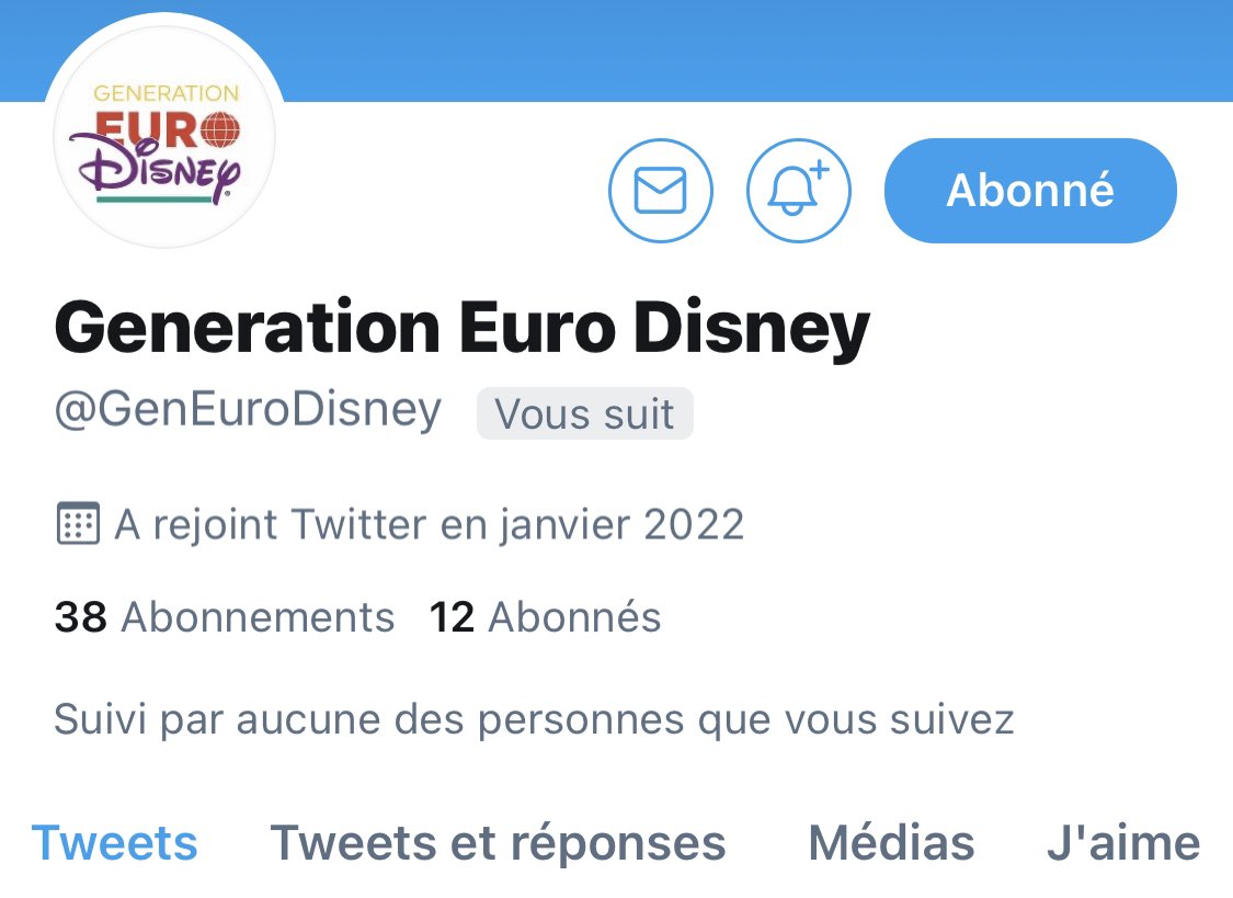 No doubt, here is a great account to follow 👏🏼✨

<a href="/GenEuroDisney/">Generation Euro Disney</a> #Welcome on #Tweeter !