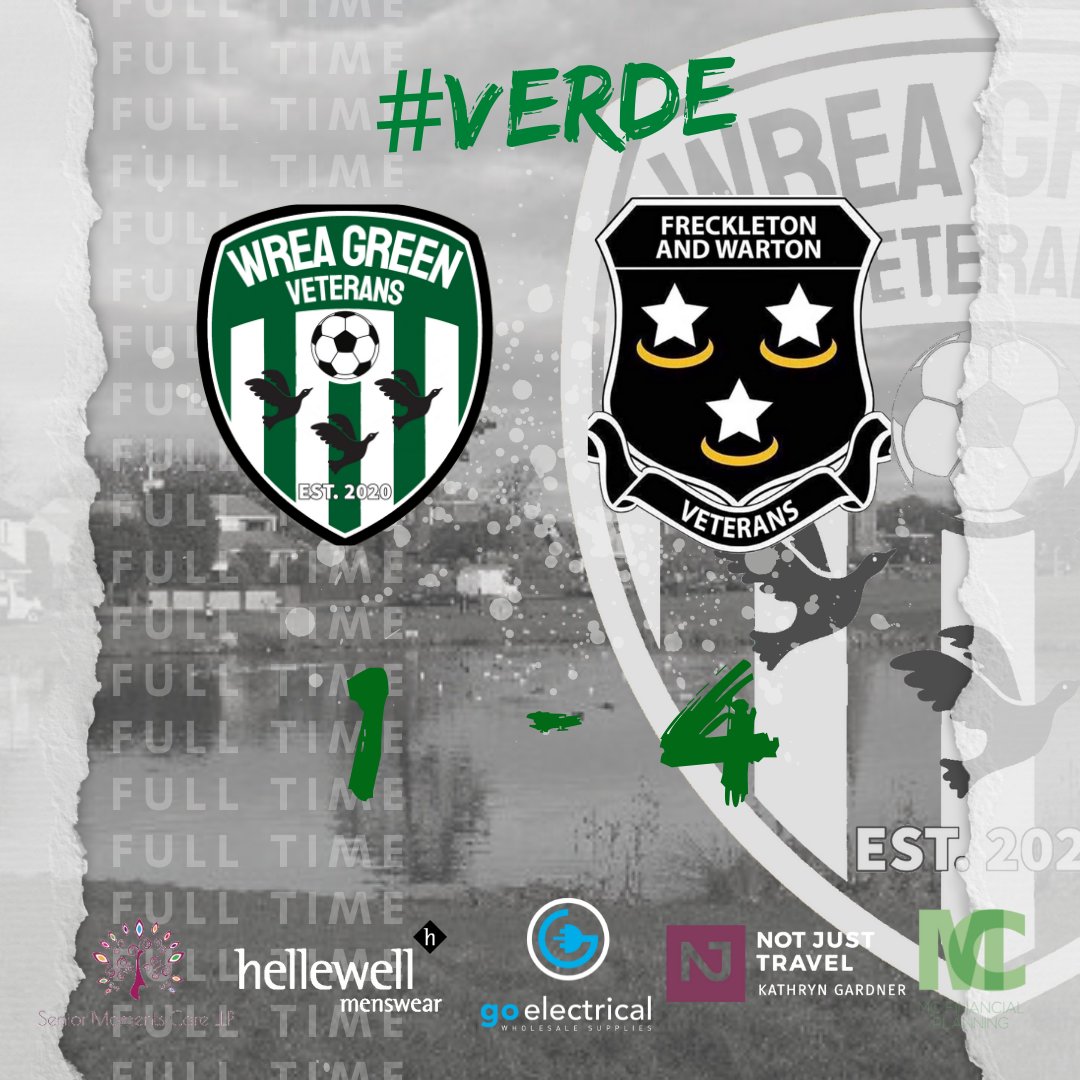 Not the result we wanted but great to be back out there! Thanks to <a href="/FreckVets/">Freckleton & Warton Vets</a> for the game, a decent spectacle as per. 

⚽ <a href="/PaulPnefc11/">Paul Dickinson</a> 

We'll be back in action next weekend with <a href="/SGVFC1/">Squires Gate Vets FC</a> the visitors to The Dub.💚

#VERDE