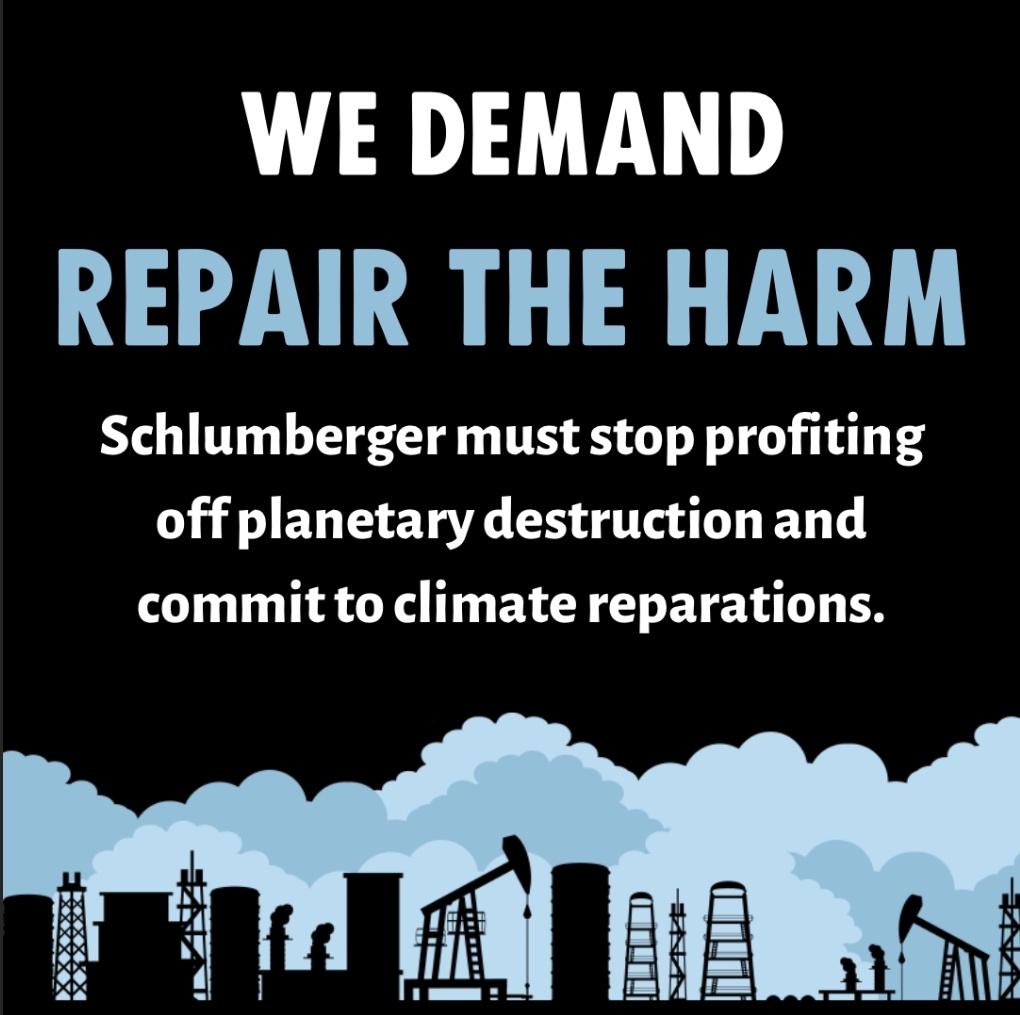 We demand that oilfield services giant Schlumberger stop profiting off planetary destruction and commit to climate reparations for most affected peoples.

Open letter: xrcambridge.org/schlumberger-o…

#ExposeSchlumberger #SchlumbergerOut #ClimateJustice #ClimateReparations #StopTheHarm