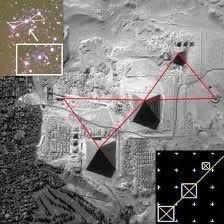 DejaRu22's tweet photo. Curious how the Great Pyramids of Giza align perfectly to Orion’s Belt—is it not? https://t.co/zZkfjGlQn3