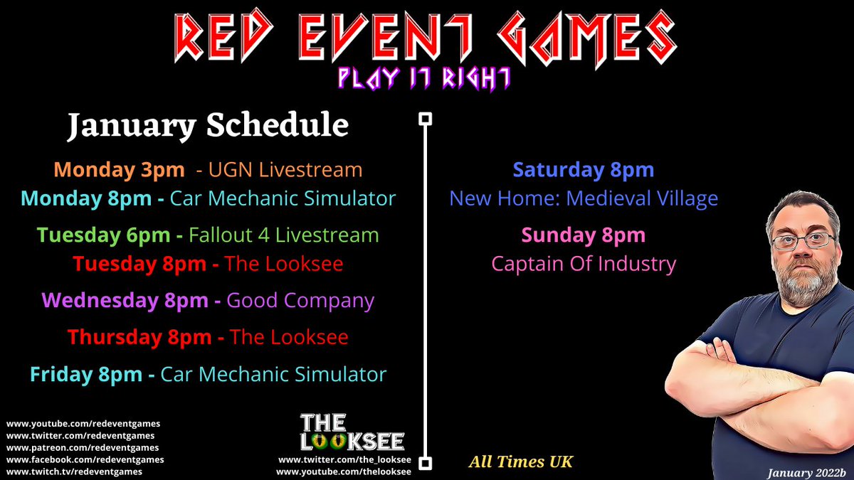 AOB_Channels's tweet photo. Current channel schedule for the coming weeks (160122)

https://t.co/Btz1AZie3O

@VPGFam @sme_rt @LoopylugsG @Parkera_NZ @SlipperyJim72 @Heizenblog @MeliPlayful @UselessBeyond @wwwanpaus @Rd_Guima @LuCazBXNY @Parkera_NZ @Azalea22Gamer @TheRuggedGamer @GamesMct @IndustryCaptain https://t.co/hBW5kHB8js