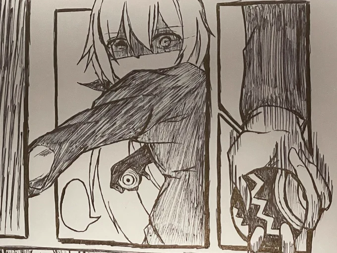 野球はやった事ないので
ボールの握り方も
フォームもよく知らずに描いてる 