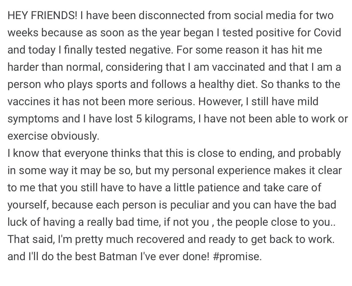 So keep taking care of yourselves, and yours, friends ;) 