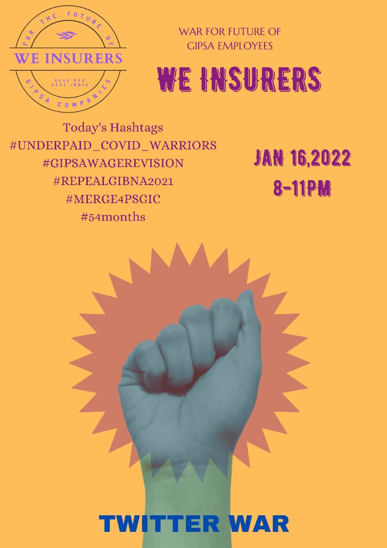 CHAKS1212's tweet photo. @Dolasen7 @the_hindu @MamataOfficial @PrashantKishor @RaghuramRRajan @JharkhandCMO @basu_purnendu @SanjayAzadSln @msisodia @ianuragthakur @Swamy39 
We the PSGIC employees are eagerly waiting for our wage revision. It's 54 months, still in dark. https://t.co/ss7tzCnVMK