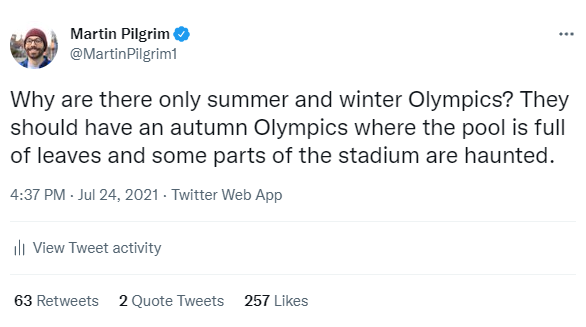 MartinPilgrim1's tweet photo. I’m not doing much stand-up these days, but I'm looking for joke writing work. Get in touch on martinpilgrimcomedy@gmail.com if you’re working on a stand-up bit or a script and you’d like some help. I've been writing comedy for 12 years and I've done three stand-up hours. Thanks! https://t.co/U3l4ViNR4u