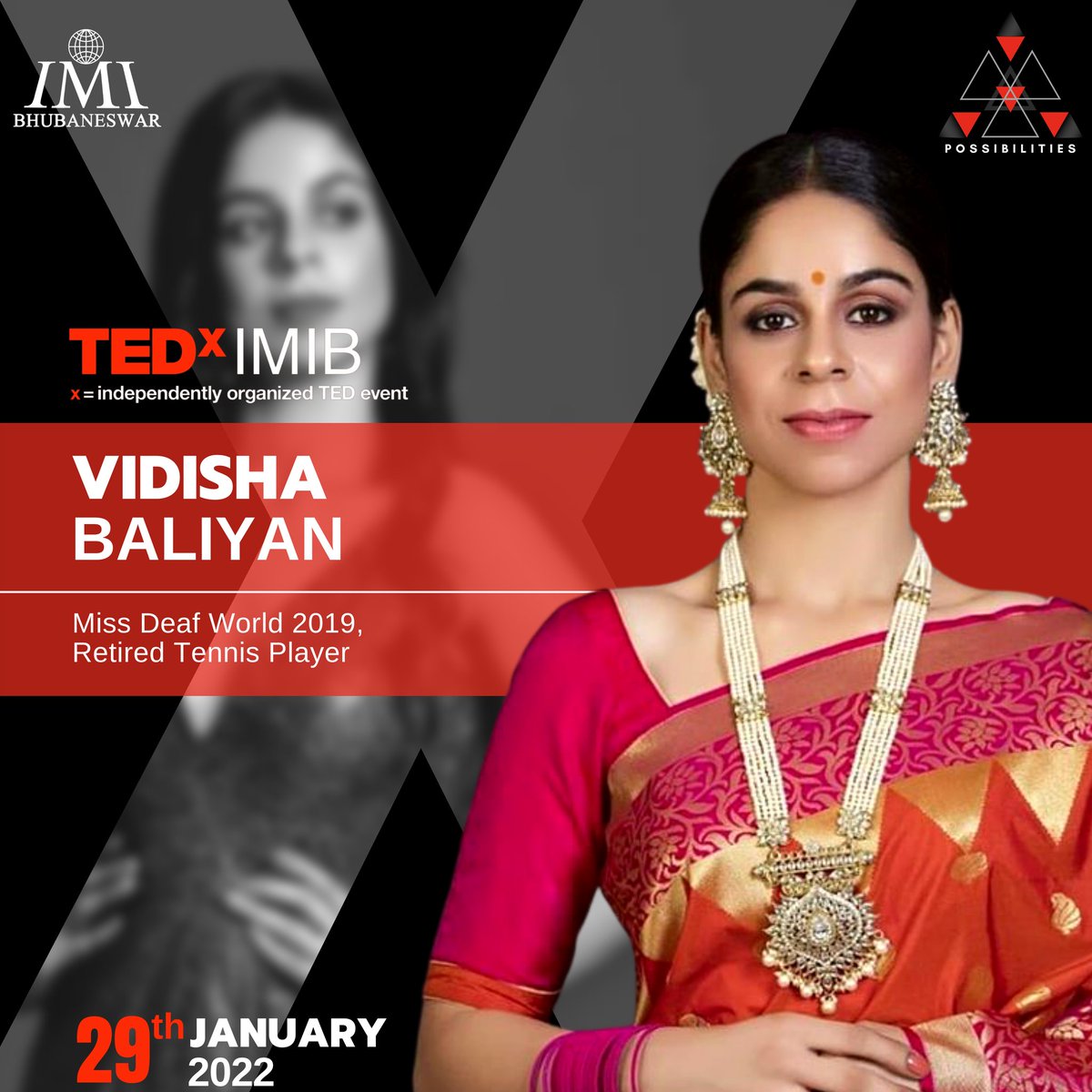 IMI_Bhubaneswar's tweet image. || Here's introducing the multitalented speakers of TEDxIMIB 2022 ||

Everything is possible, so get to know the inspiring story of the first Indian to be crowned as Miss Deaf World 2019 and a renowned retired tennis athlete - Vidisha Baliyan

#TED #IMIBH #IMIBhubaneswar #Tedtalk