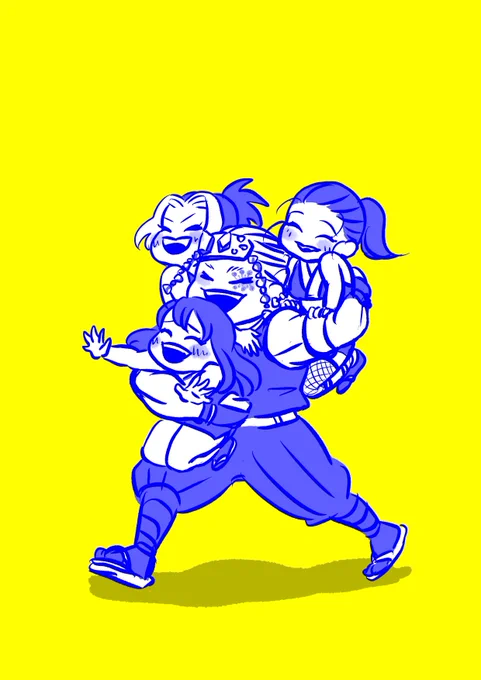 最近鬼滅の絵ばっか描いてるな、音柱にときめきがとまらないし 