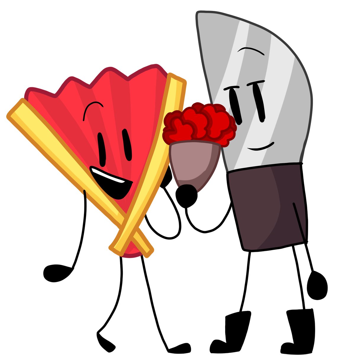 Katcommitsarson's tweet photo. KNIFAN #objectshows #inanimateinsanity #shipping #gay https://t.co/ezWI6yulk5