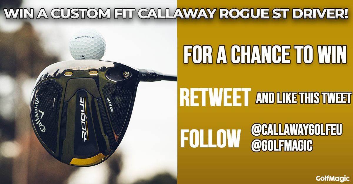 GolfMagic's tweet image. WANT TO WIN A CUSTOM FIT @CallawayGolfEU ROGUE ST DRIVER? 😍

⛳️ HOW TO ENTER ⛳️

1⃣ RETWEET and LIKE this tweet 
2⃣ FOLLOW @CallawayGolfEU and @GolfMagic
 
That's it! The competition closes January 31. Good luck!

(Pre-sale of the Callaway Rogue ST range is January 21! 👀)