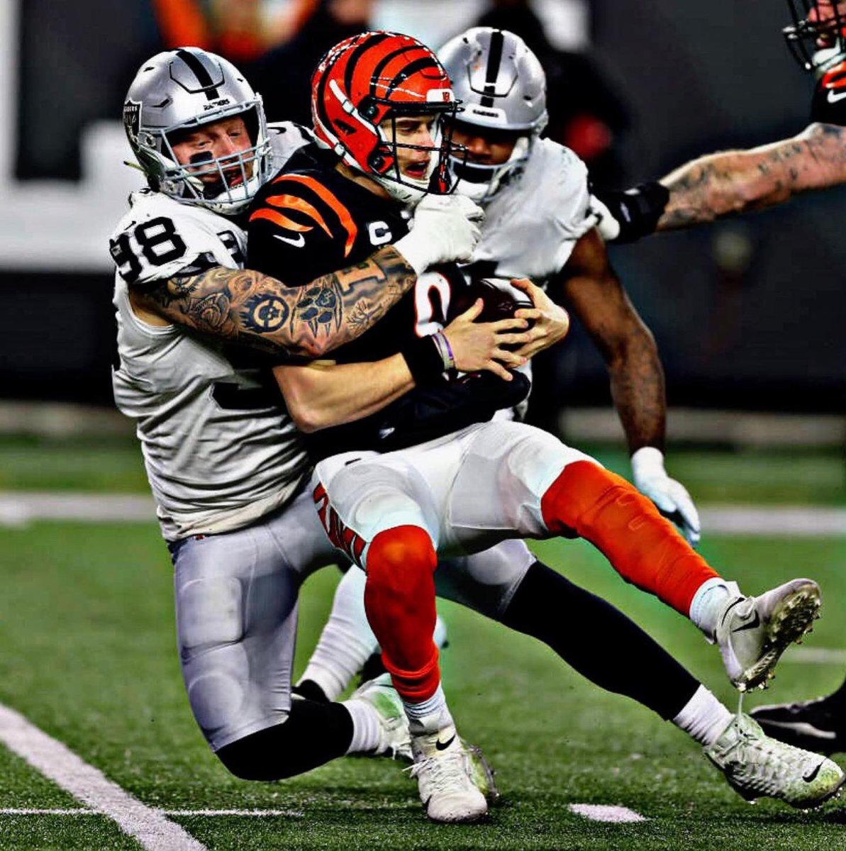 CrosbyMaxx's tweet photo. Raider Nation We Love Yall… We’ll Be Back🦅🖤 https://t.co/3RbHQ6qZGQ
