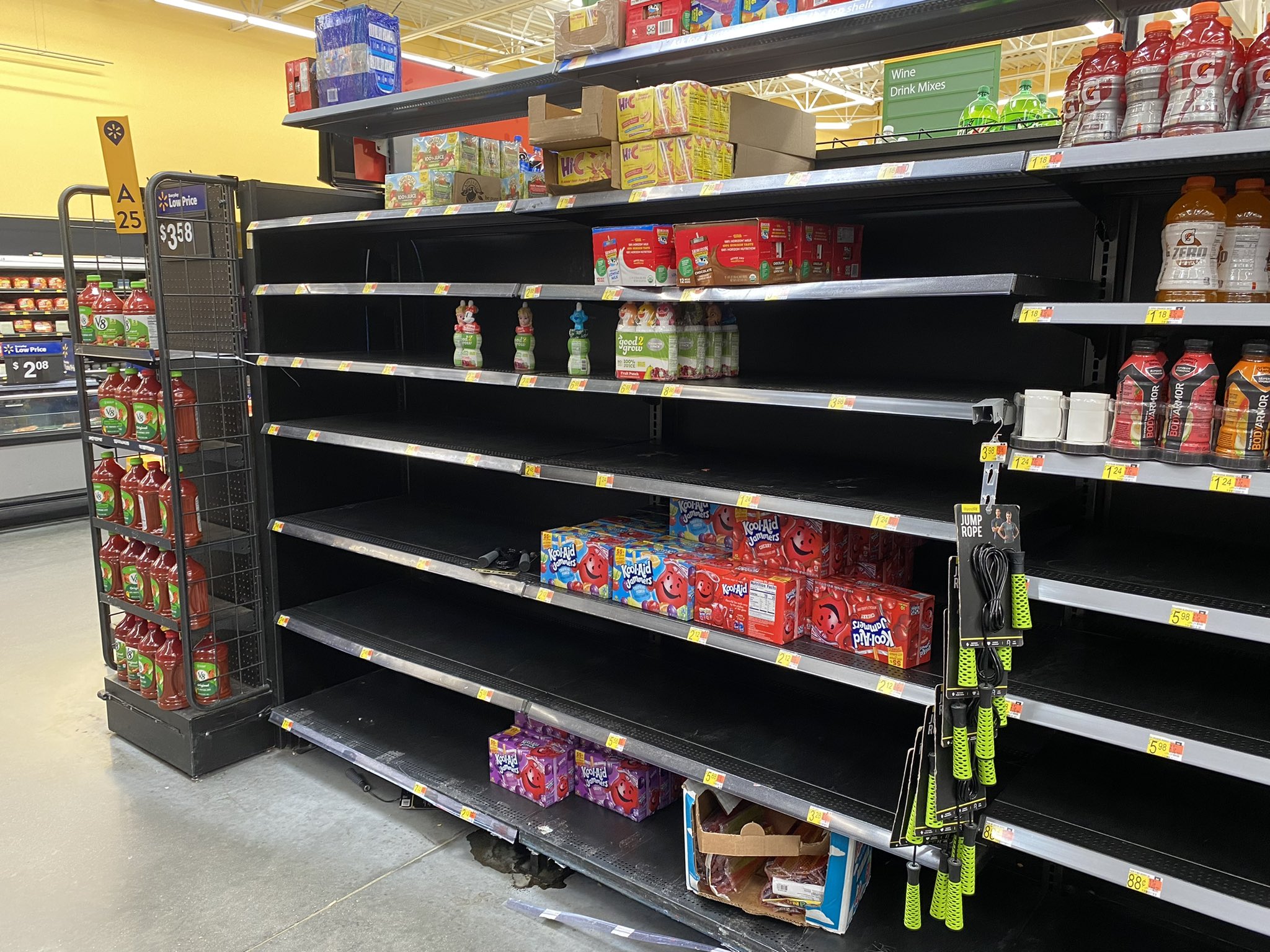 Empty Shelves Walmart
