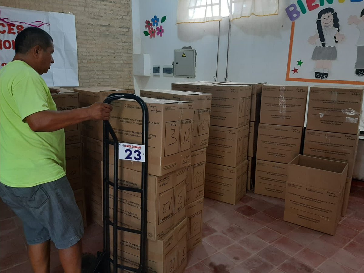 NeembucuEduc's tweet photo. #kitescolar ✏️📒🇵🇾
#Domingo 
Entrega en la Escuela Básica Número 1288 San Ramón, con el  acompañamiento del Director Departamental Prof. MSc. @VctorMa23266807 y el compañero Referente @Sosa71S
Construyendo juntos la educación que soñamos 🇵🇾
@MECpy https://t.co/KJDEaiaLjh
