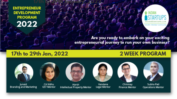 indianstartups1's tweet photo. ENTREPRENEUR DEVELOPMENT PROGRAM (EDP-2022) 
Jan 17-30, 2022

Last Day to Register for Entrepreneur Development Program (EDP-2022) - Two Week Instructors led Startup Training Sessions

EDP-2022 Sessions Details
https://t.co/mMEceGBG9q https://t.co/UT1mQTipgI
