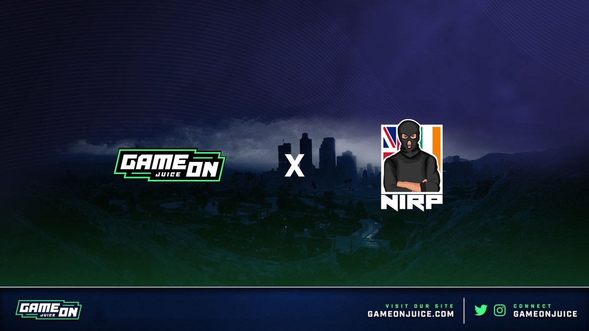#GAMEONJUICE is going digital!🖥️

We've partnered up with the hottest server @NIRP_FiveM to bring something new to the roleplay scene!🔥

Represent the GOJ family as you take on BallySantos by rocking our one-of-a-kind hoodie and grab yourself 10% off by using code 'NIRP'!😎