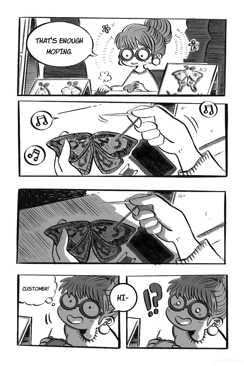 inguyenhayama's tweet photo. An Artist, A Giant Moth, And A Dusty Hand (2020) (1/2) https://t.co/puKDv59pCt
