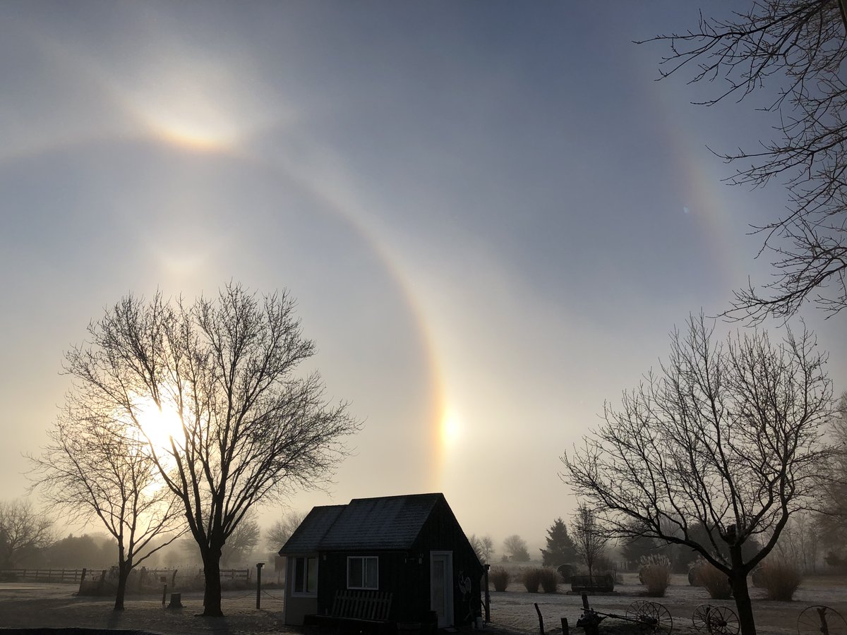 I'm curious, <a href="/NWS/">National Weather Service</a> is there a meteorological term for this? The photo was taken by Ginger Derr in Valley Center this morning. Thank you.