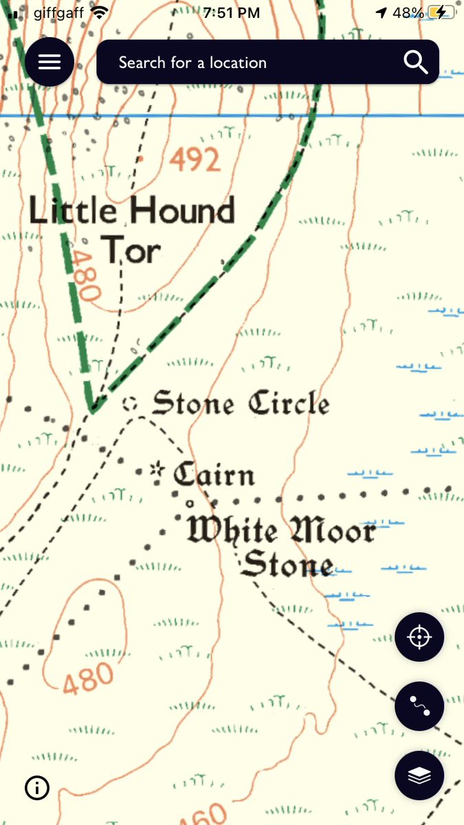 catttwings's tweet photo. A stone circle right on the side of Little Hound Tor that has beautiful views (unpictured bc of the mist). It’s on one side of an ancient boundary wall opposite a cairn. #littlehoundtor #prehistoricdartmoor https://t.co/bIJuBKpjXo