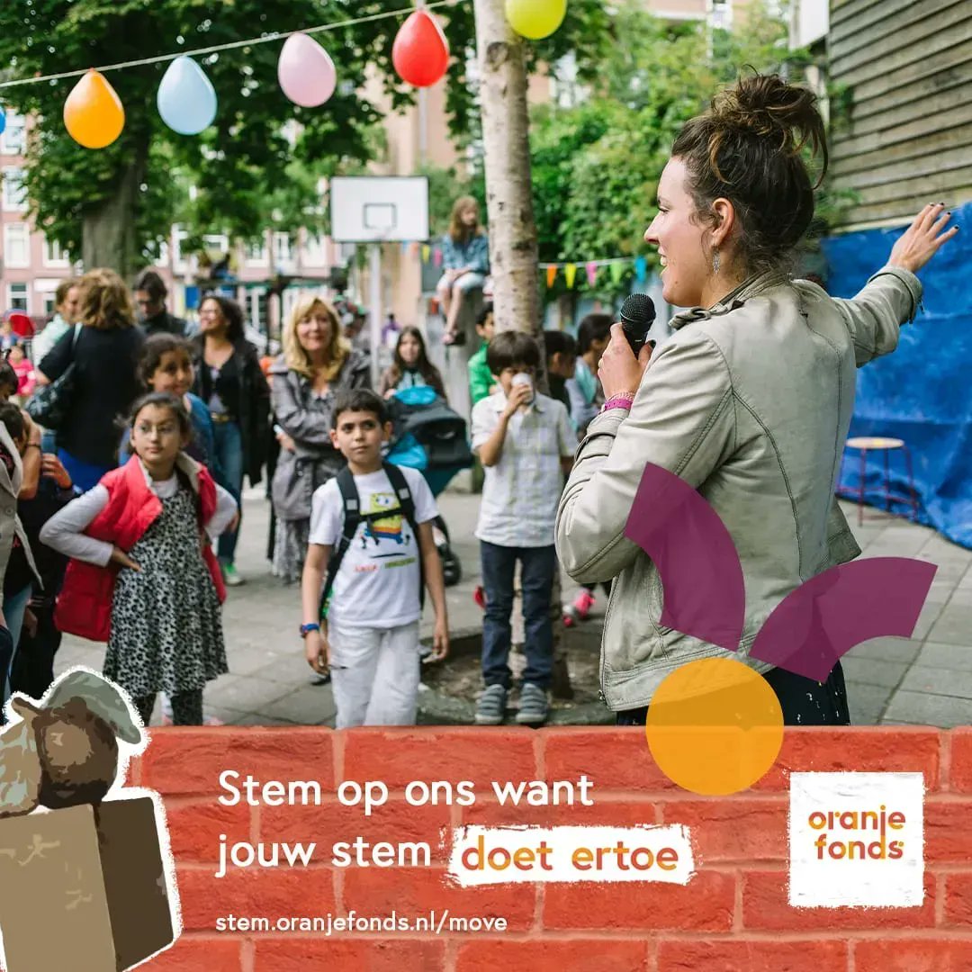 StMoveDelft's tweet photo. We zijn op de helft van de stem tiendaagse! Jullie kunnen nog stemmen dus klik vooral even op de link!
https://t.co/xIHf0E2vUU en help mee! #kansengelijkheid onder kinderen en jongeren @OranjeFonds #stichtingmove #joustemtelt #AppeltjesvanOranje #winnen https://t.co/qAedeMcszK