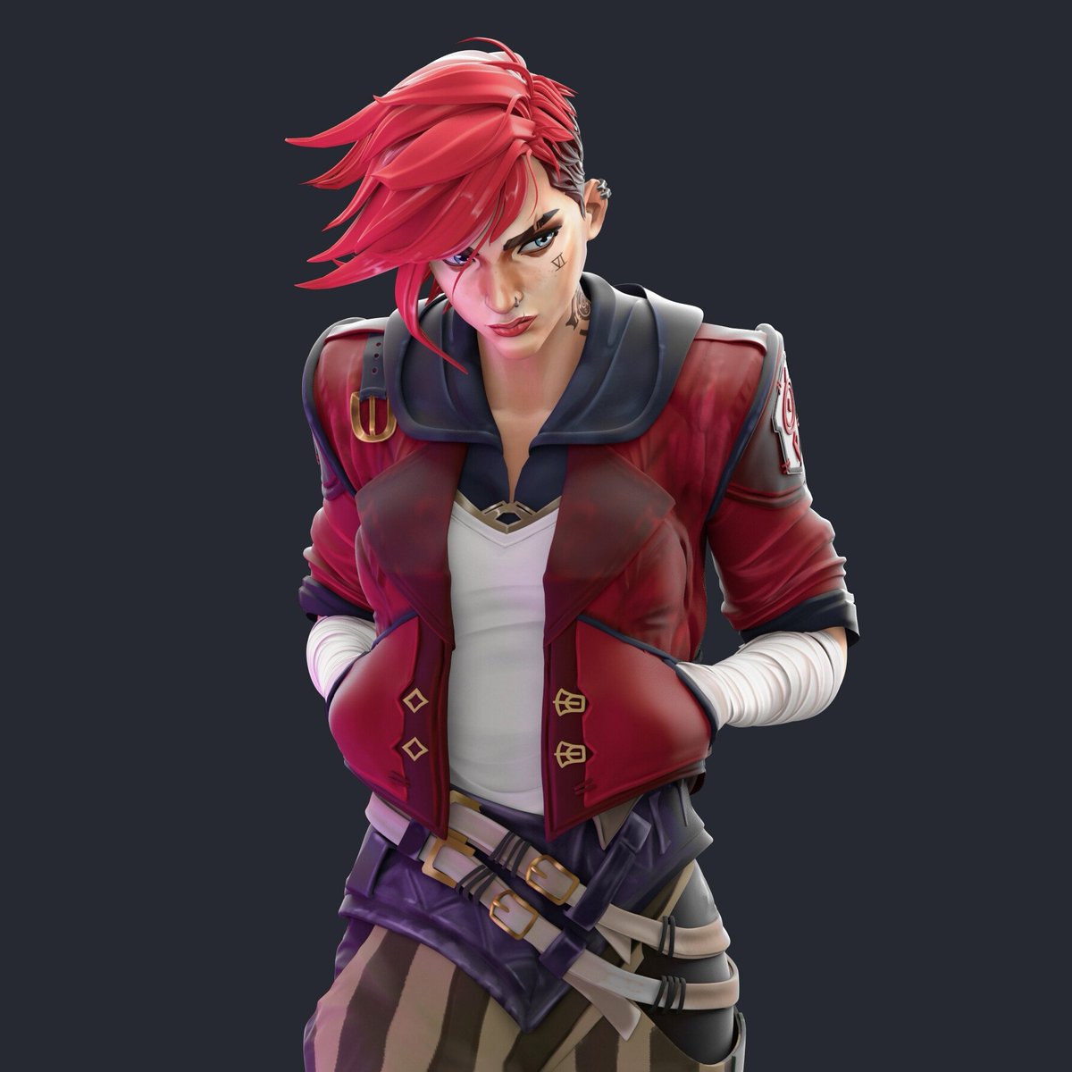 javierbenver's tweet image. My Vi fanart from @arcaneshow updated:
artstation.com/artwork/Aro0EN