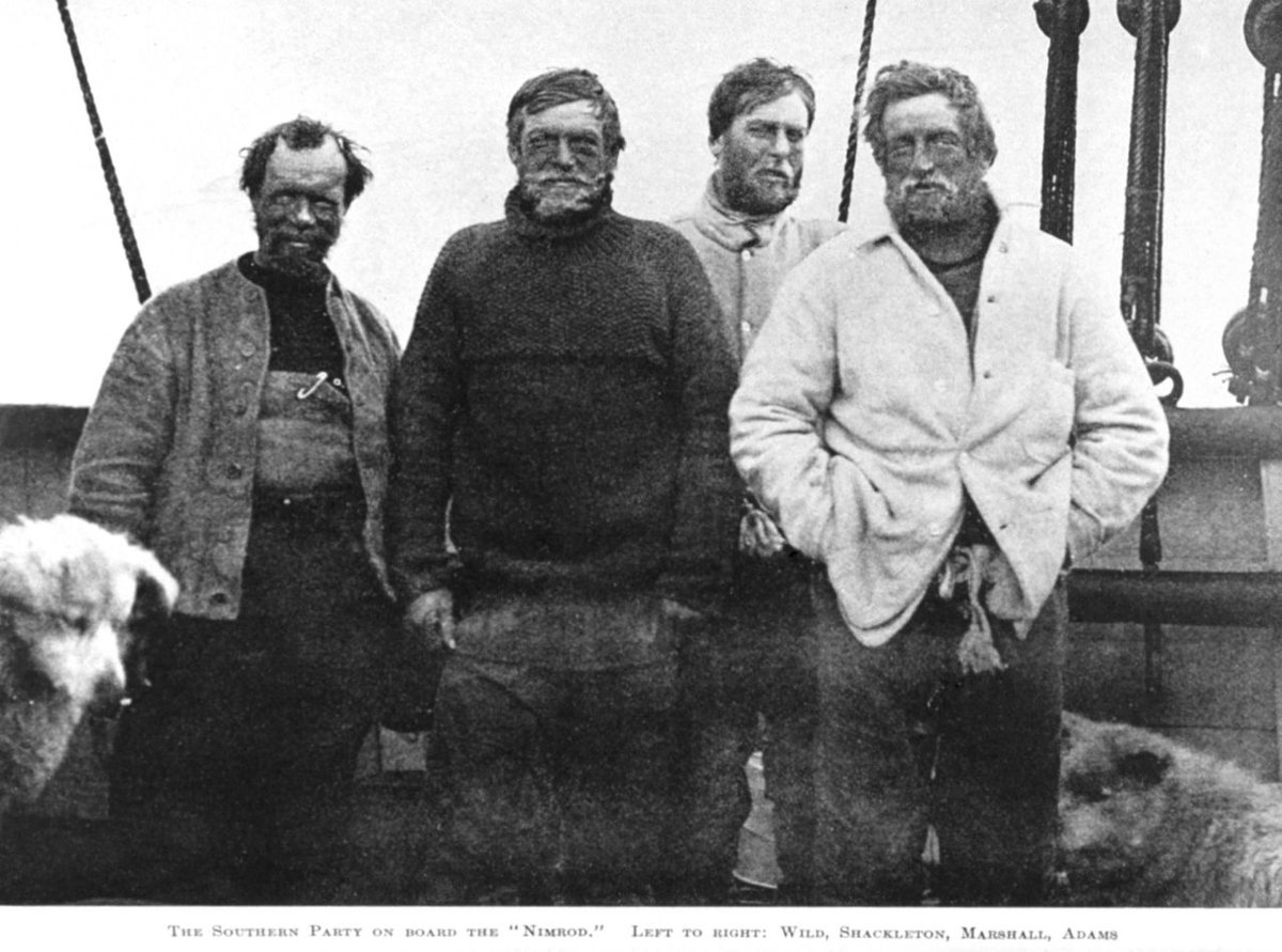 #otd 16 January 1909 – Ernest Shackleton's expedition finds the magnetic South Pole.

#Ernestshackleton #Britishhistory