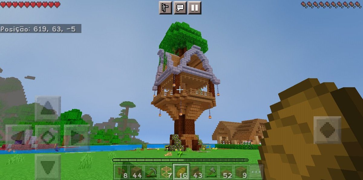 Casa na arvore minecraft simples