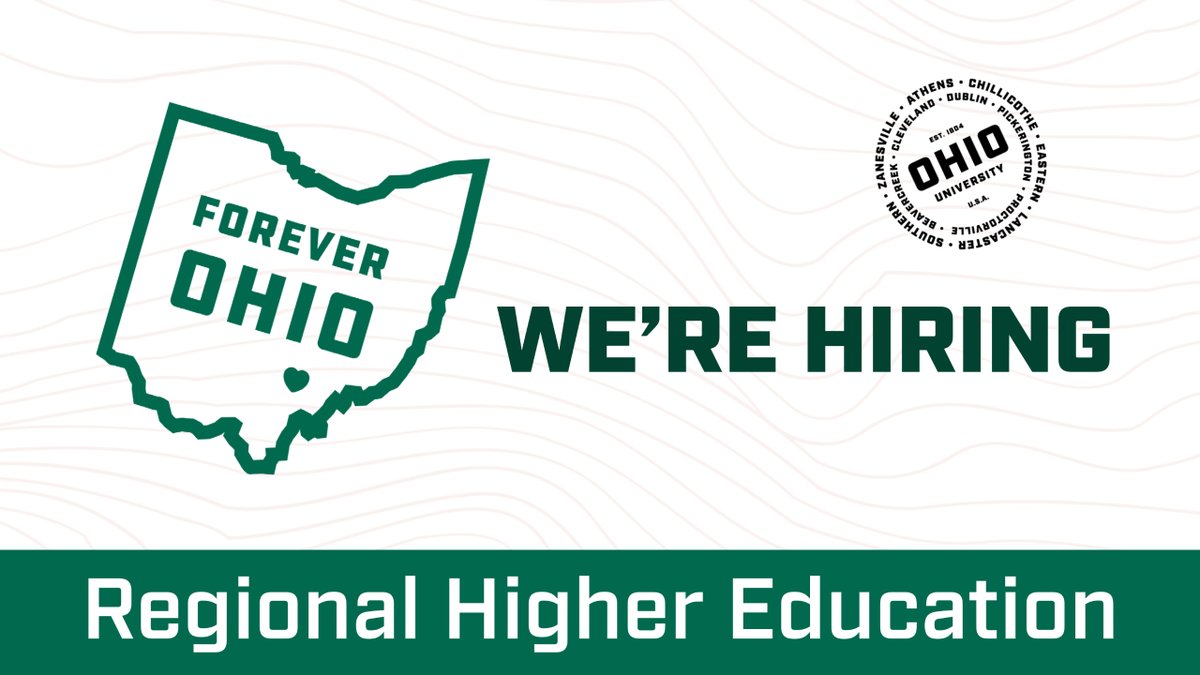 OUEasternCampus's tweet photo. DEADLINE EXTENDED:
We're searching for Regional Recruitment Managers at our Eastern, Lancaster, and Zanesville campuses! For full consideration, please apply by January 31, 2022 at the link below.
https://t.co/iqhUBnlK8o https://t.co/EELhVlvsAJ