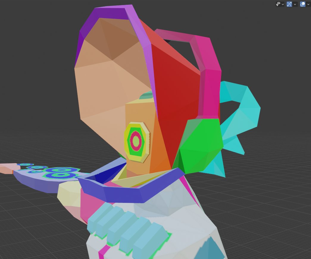 irisillych's tweet photo. went and colored in my uv map, trying to get an idea of what piece of the uv map goes where when i draw! i also have the chest buttons marked on her torso so it'll look...more organic? idk https://t.co/yHLXjs3vVr