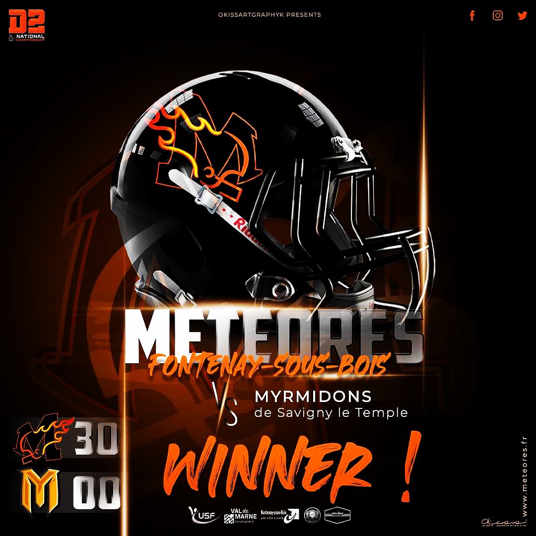 okiss00's tweet photo. GOOD WORK !
Pour la J1 du championnat national D2, nos séniors
ouvrent la saison par victoire de 30-00 face à de valeureux adversaires les Myrmidons.
Let's Go Météores !!!
#meteoresfootus #meteoresfootball #meteoresfontenaysousbois #orangenation 
@meteores_footus 
@FFFA_officiel https://t.co/4HkM5FFnY6