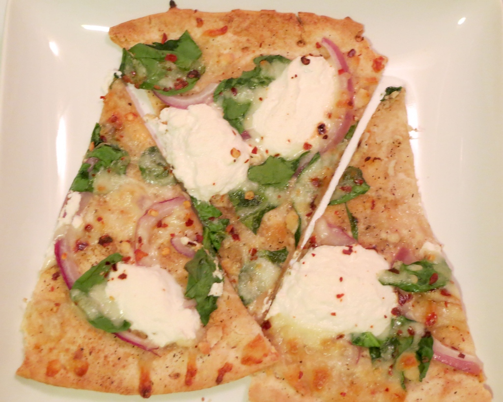 Spinach & Ricotta Pizza recipe on blog - https://t.co/HTyQerfbXd