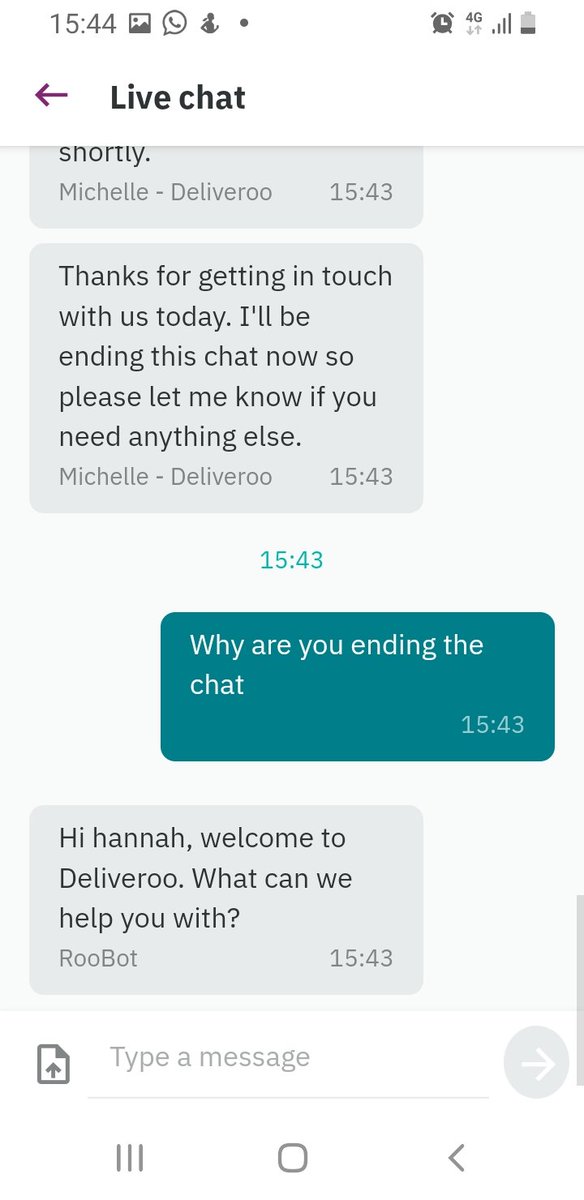 So please tell me <a href="/deliveroo/">Deliveroo</a> <a href="/Morrisons/">Morrisons</a> how you can charge me full price for an order, only deliver half of it and then tel me its tough? Thats awful. Theft customer service is shoddy... Michelle needs some training