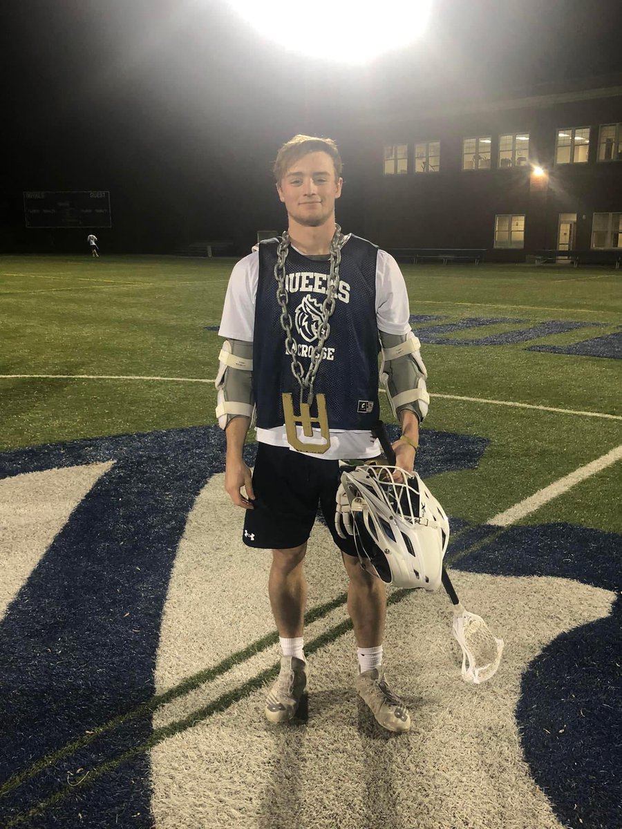 QueensMLAX's tweet photo. Congratulations to sophomore Tanner Robshaw on being Week 1’s PPOW! 🦁 https://t.co/3ZxyidzeR5