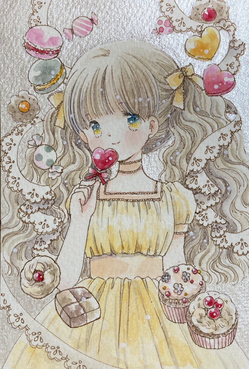 「素敵企画にのってしまいます。
透明水彩で描いています😊
どうぞよろしくお願いし」|神谷かおり🌸ドローイングモール🌸羽根としっぽ展🌸アリス展🌸コミティアのイラスト