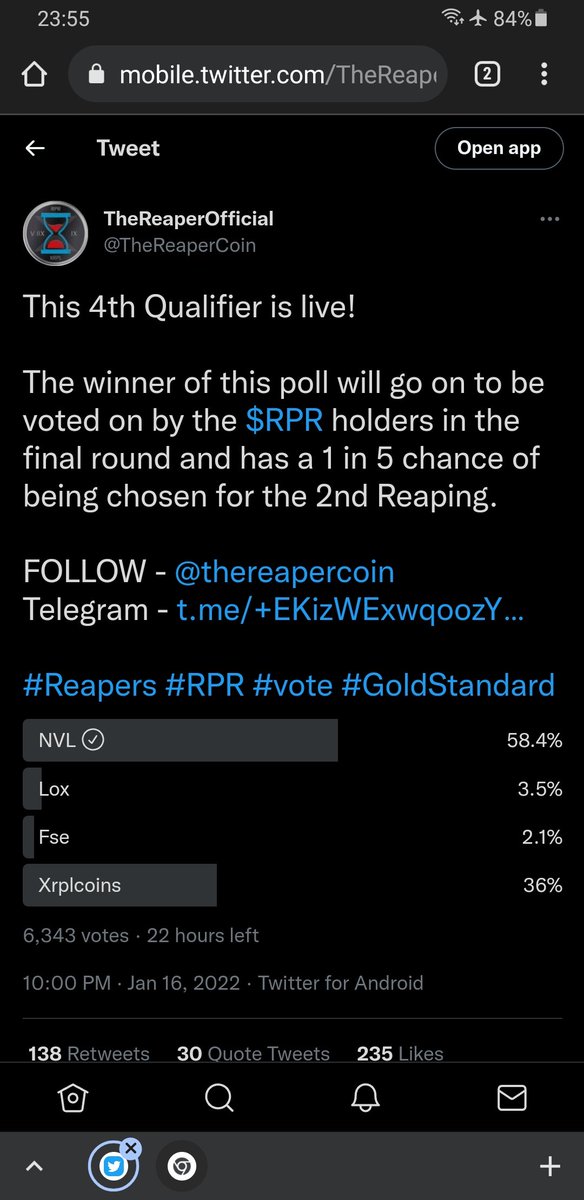 deeArry's tweet photo. @TheReaperCoin Always support and I'm voted for @NorthernVoIP 

$NVL #NVLcommunity https://t.co/FiERBcoLu6