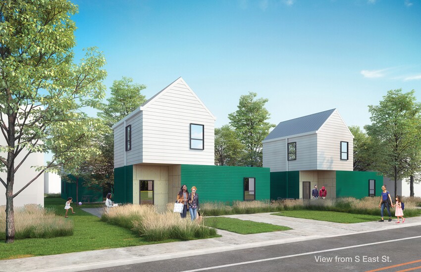 architectmag's tweet photo. Located in Raleigh, N.C.'s, South Park neighborhood, Passage Home Affordable Housing will bring the city 216 residential units across three sites with different zoning. Read more about the #RADA21 winner by @LS3P. https://t.co/phmnZ7LGly https://t.co/JU8r2oWScv