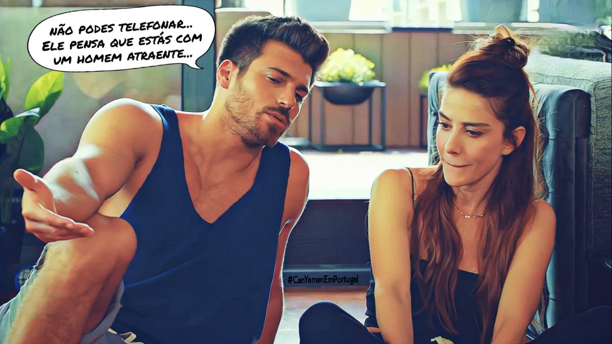 Özgür: Não podes telefonar...
Ele pensa que estás com um homem atraente...

#CanYaman
#ÖzgeGürel 
#BayYanlış 
#CanYamanEmPortugal 
EzGür