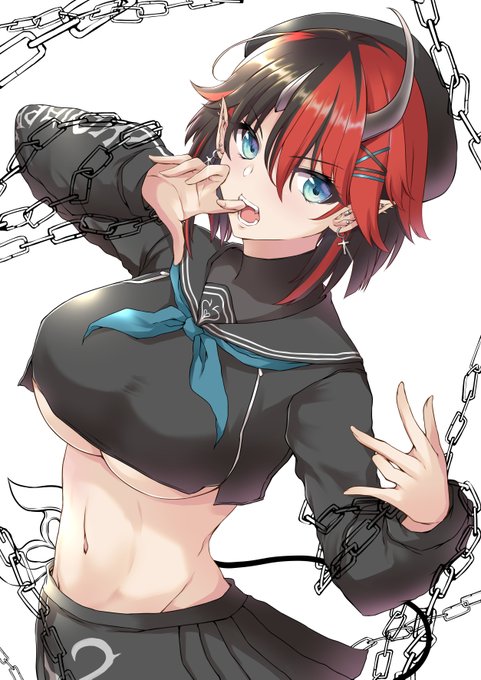 今日の作業はここまで!
龍ヶ崎リンさんのイラストは、明日以降の完成になります～ 