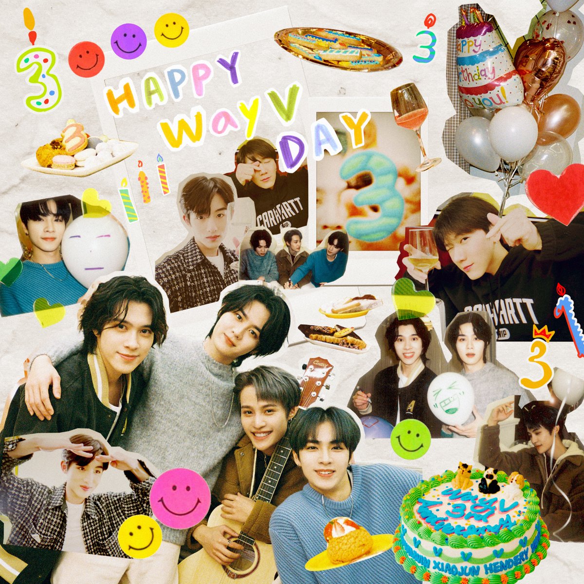 qiokun's tweet photo. It's been 3 years since #WayV 's debut. thank you SM for putting me here to make sure these guys still got their jobs.

#威神V出道三周年快乐
#HappyWayVDay
#WayV_3rdAnniversary
#웨이션브이3주년축하해 

@ li yongqin where tf is your acc https://t.co/PQWQg49zfp